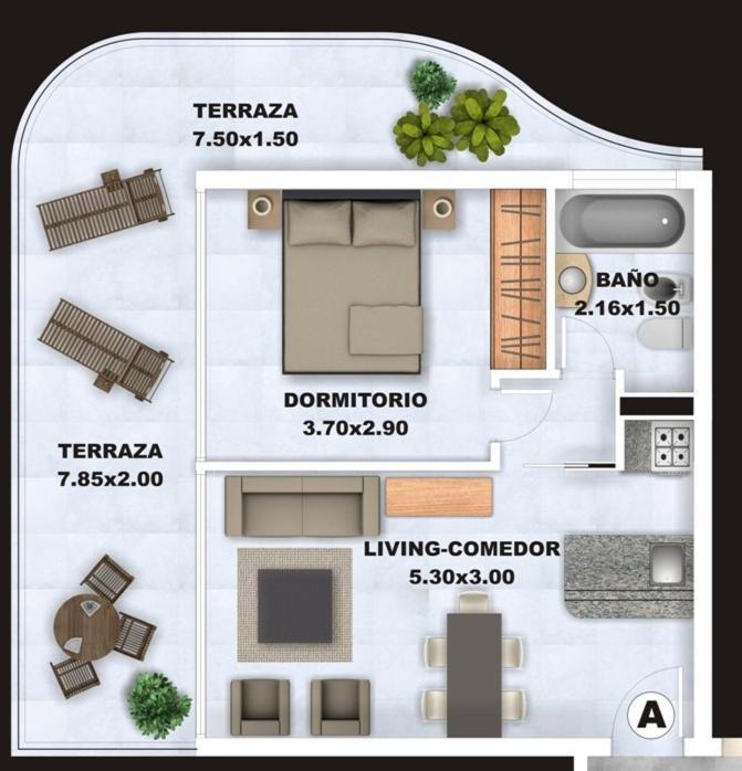 Апартаменты Categoria, Excelente Ubicacion Y Full Amenities! Пунта-дель-Эсте Номер фото